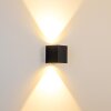 Außenwandleuchte Orsa LED Schwarz, 2-flammig