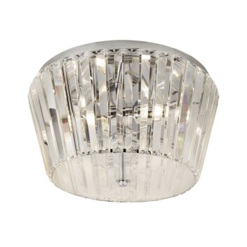 Searchlight TIARA Deckenleuchte Chrom, Transparent, Klar, 3-flammig