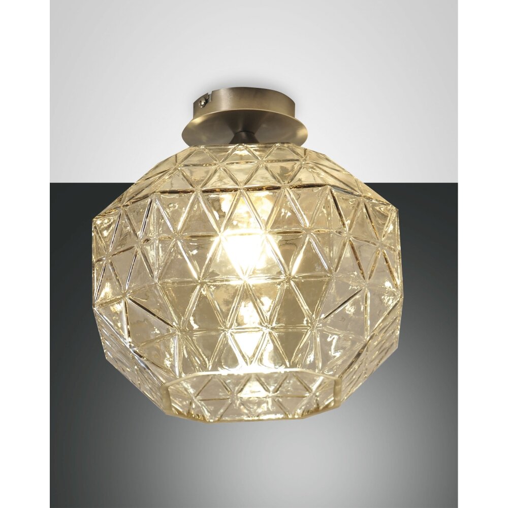 Fabas Luce Wai Deckenleuchten Nickel glänzend, 1-flammig main product photo