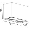 Lucide TUBE Downlight Weiß, 2-flammig