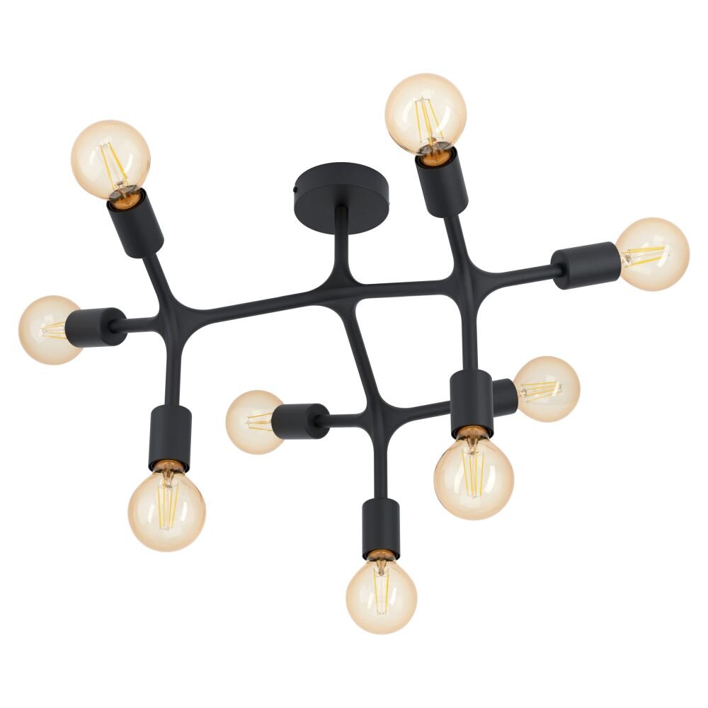EGLO BOCADELLA Deckenleuchte Schwarz, 9-flammig main product photo