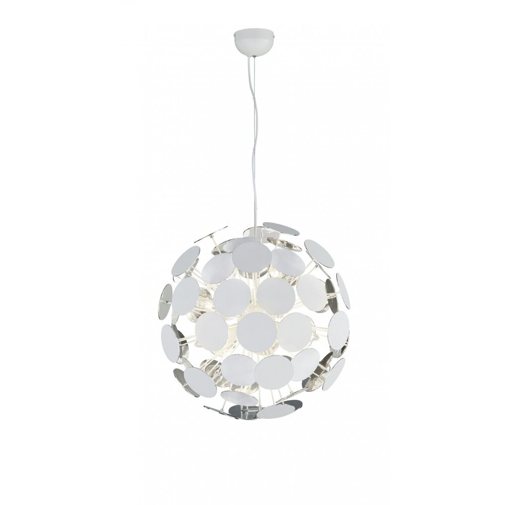 Trio Leuchten DISCALGO Pendelleuchte Weiß, 6-flammig main product photo