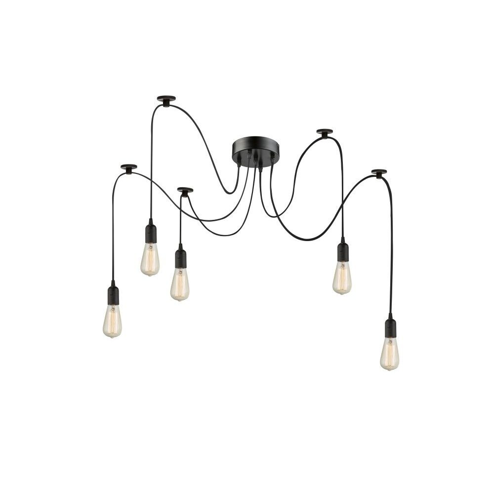 Globo MARACANA Hängeleuchte Schwarz, 5-flammig main product photo