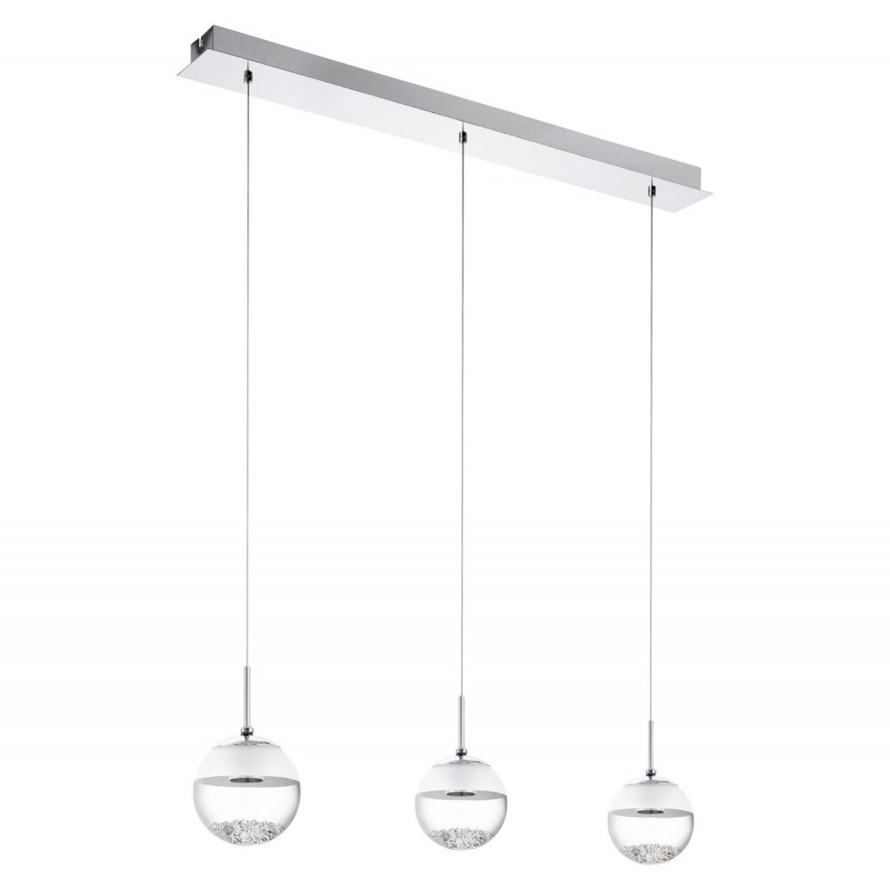 Eglo MONTEFIO 1 Pendelleuchte LED Chrom, Kristalloptik, 3-flammig main product photo