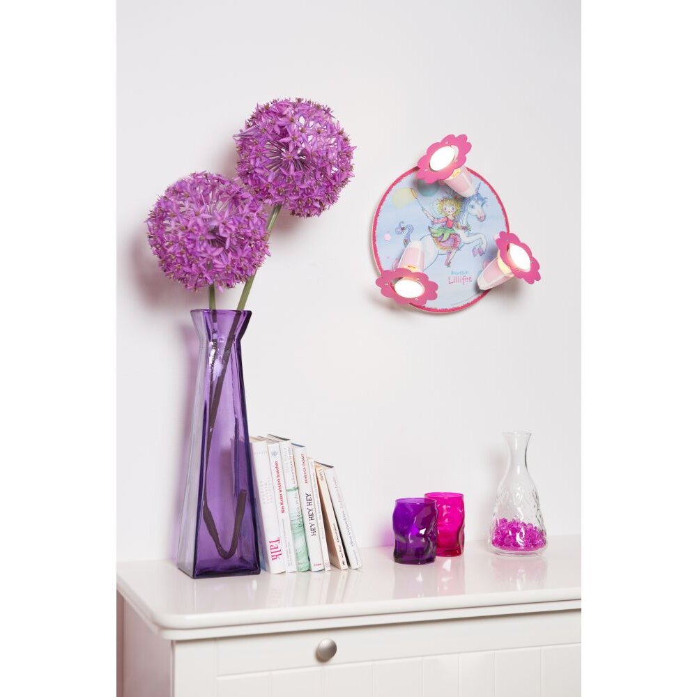 Elobra EINHORN Rondell Pink, 3-flammig main product photo