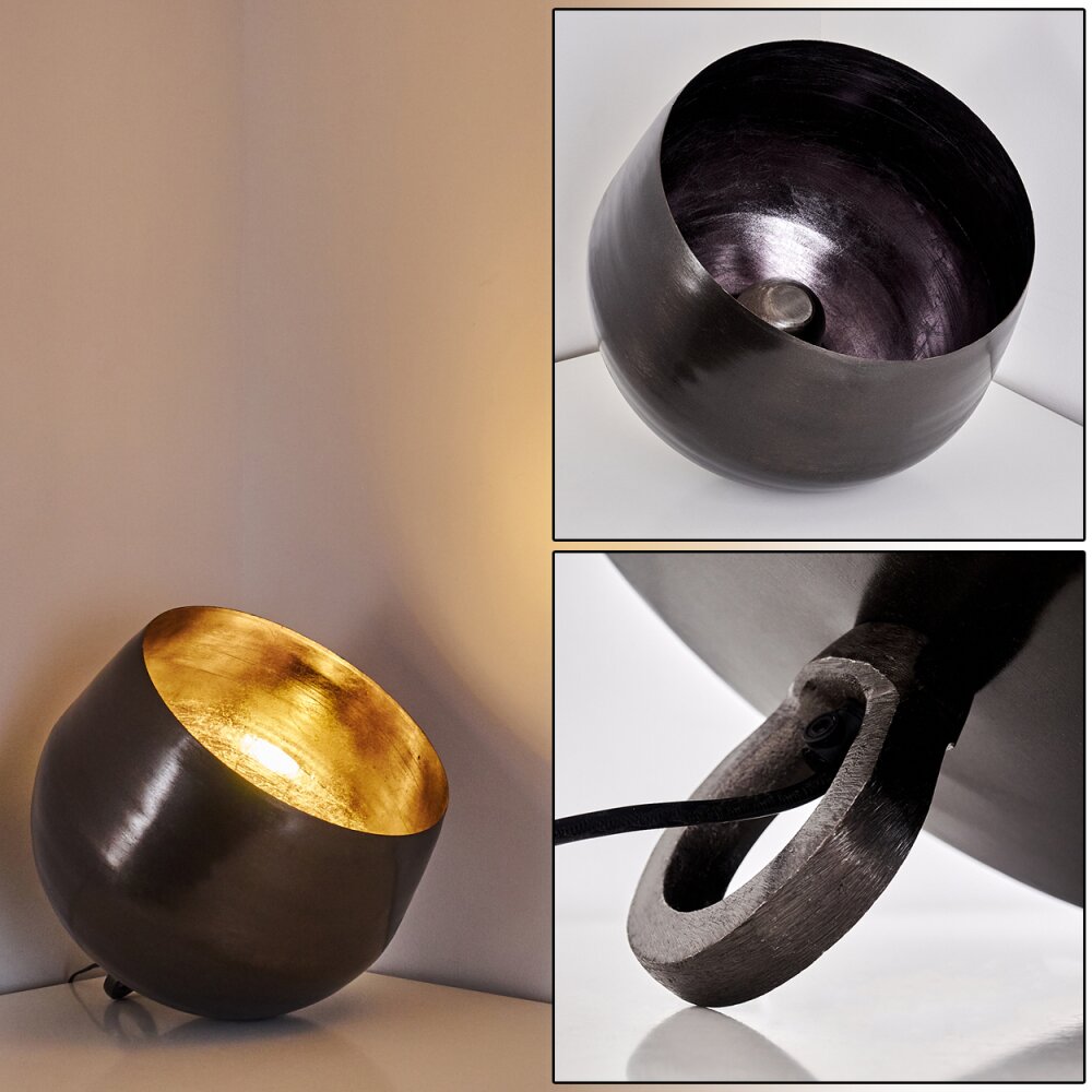 Bluestone Tischleuchte Stahl gebürstet, 1-flammig main product photo