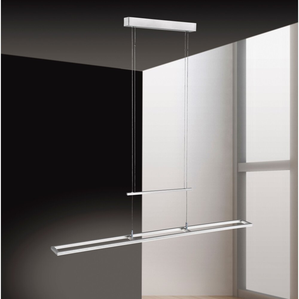 Paul Neuhaus INIGO Pendelleuchte LED Edelstahl, 2-flammig main product photo