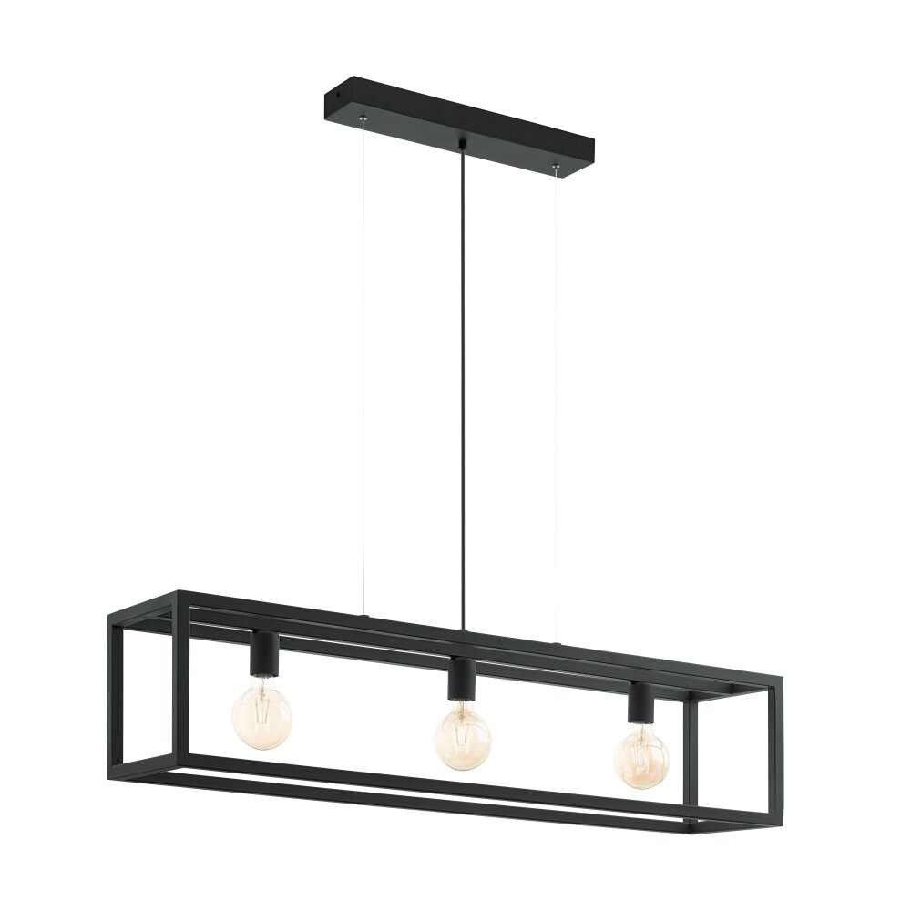 Eglo ELSWICK Hängeleuchte Schwarz, 3-flammig main product photo