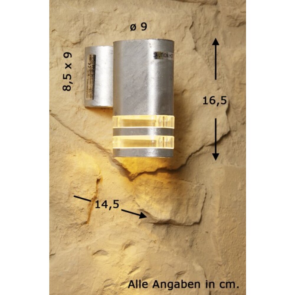 Konstsmide Modena Außenwandleuchte Edelstahl main product photo