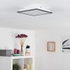 Salmi Deckenpanel LED Schwarz, Weiß, 1-flammig