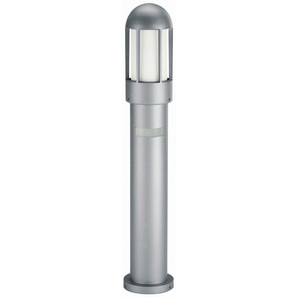 Albert Leuchten 2002 Sockelleuchte Silber, 1-flammig, Bewegungsmelder main product photo