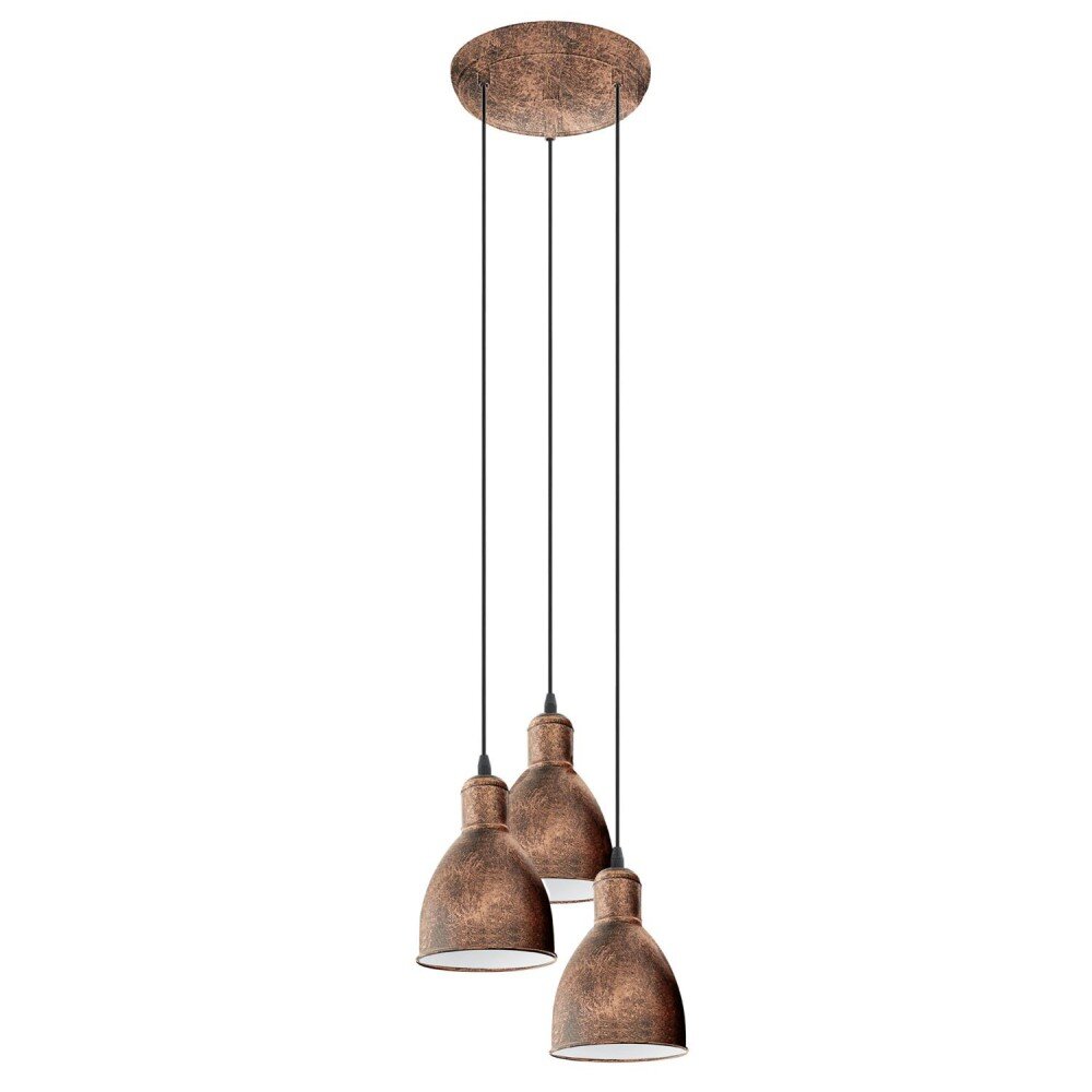Eglo PRIDDY 1 Pendelleuchte Dunkelbraun, Kupferfarben, 3-flammig main product photo