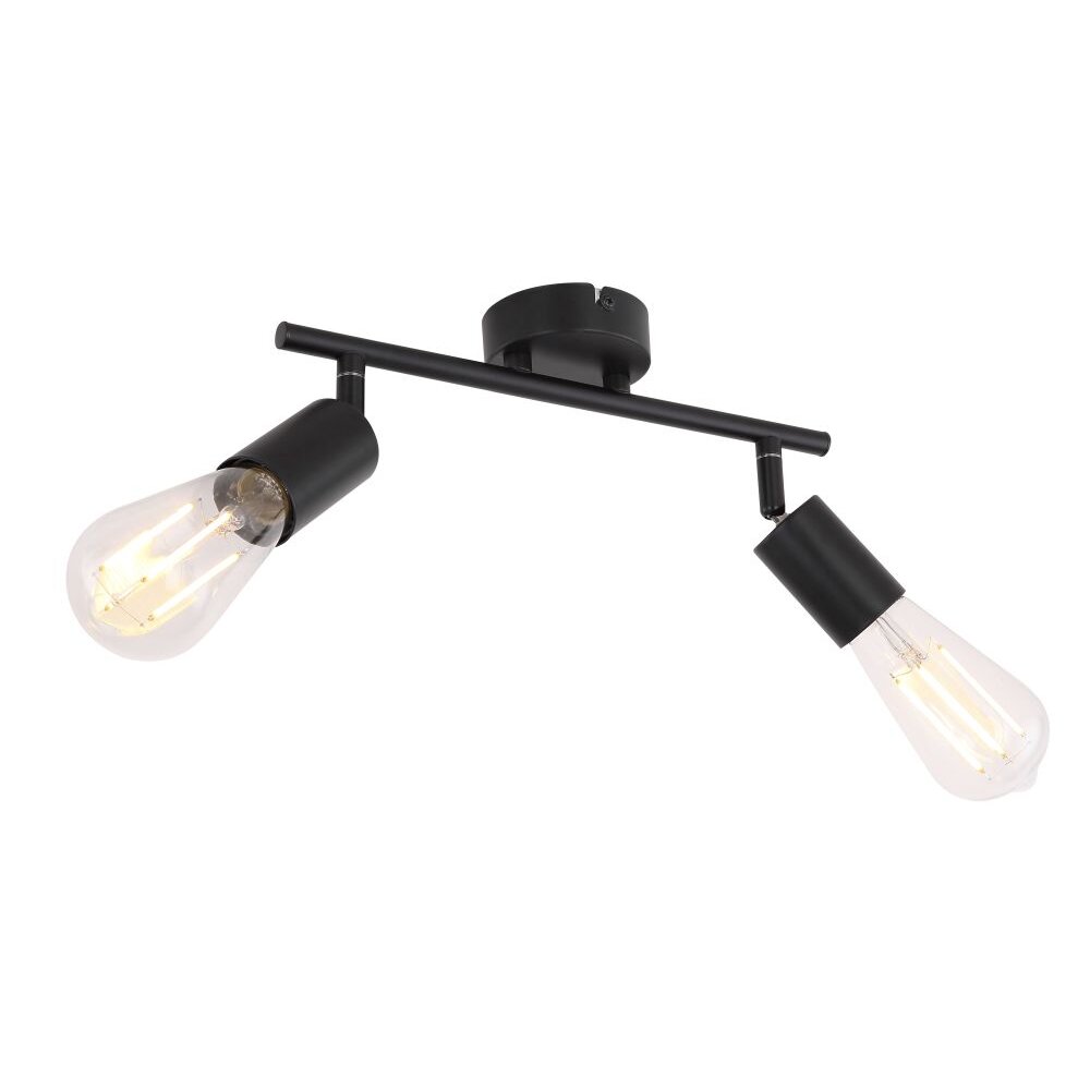 Globo MARTHA Strahler Schwarz, 2-flammig main product photo