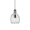 Ideal Lux AMPOLLA Hängeleuchte Schwarz, 1-flammig