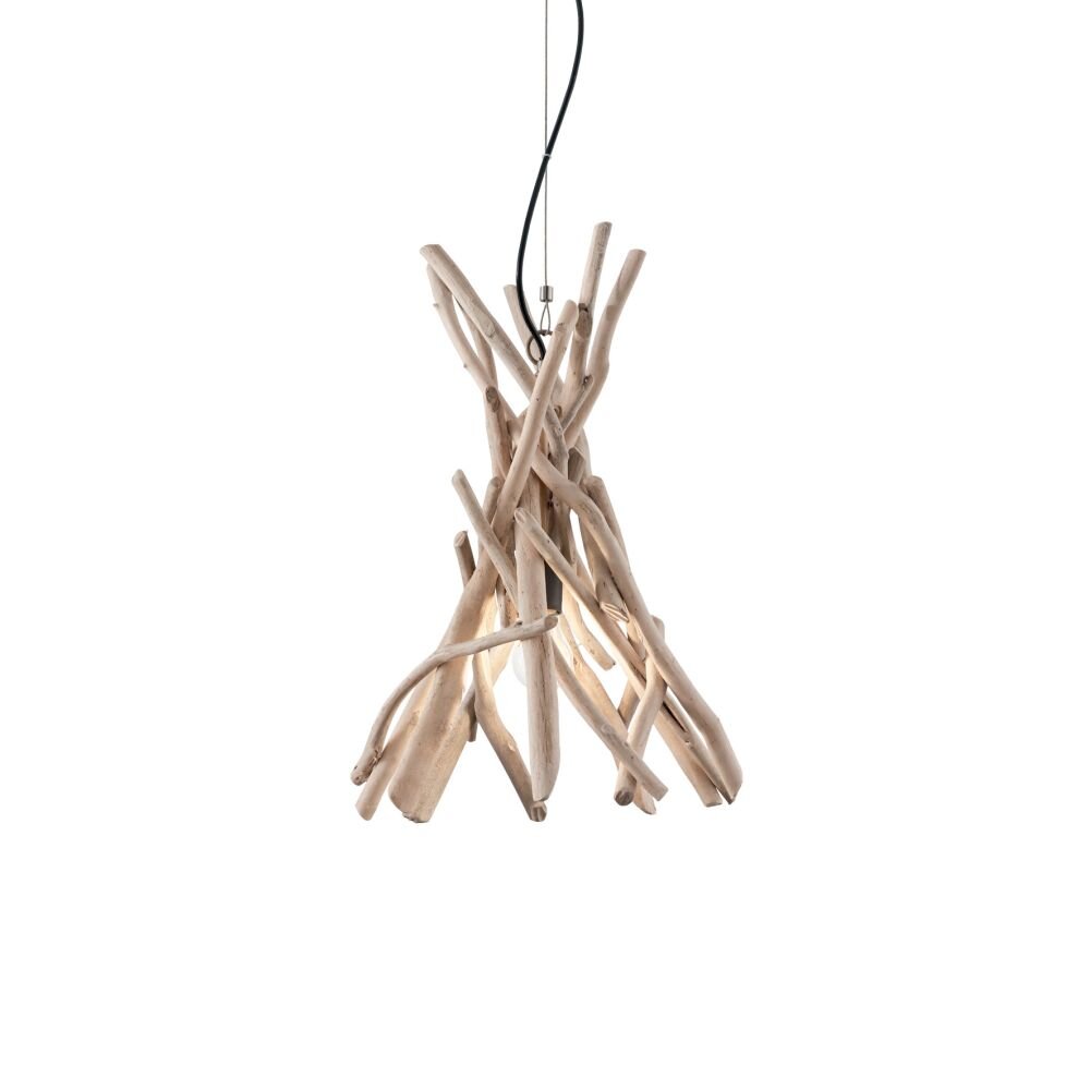 Ideal Lux DRIFTWOOD Hängeleuchte Holz hell, 1-flammig main product photo