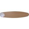 Globo Azura Deckenventilator Chrom, Holz hell, Nickel-Matt, 1-flammig