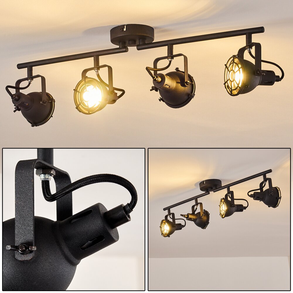 Jonsered Deckenleuchte LED Schwarz, 4-flammig main product photo