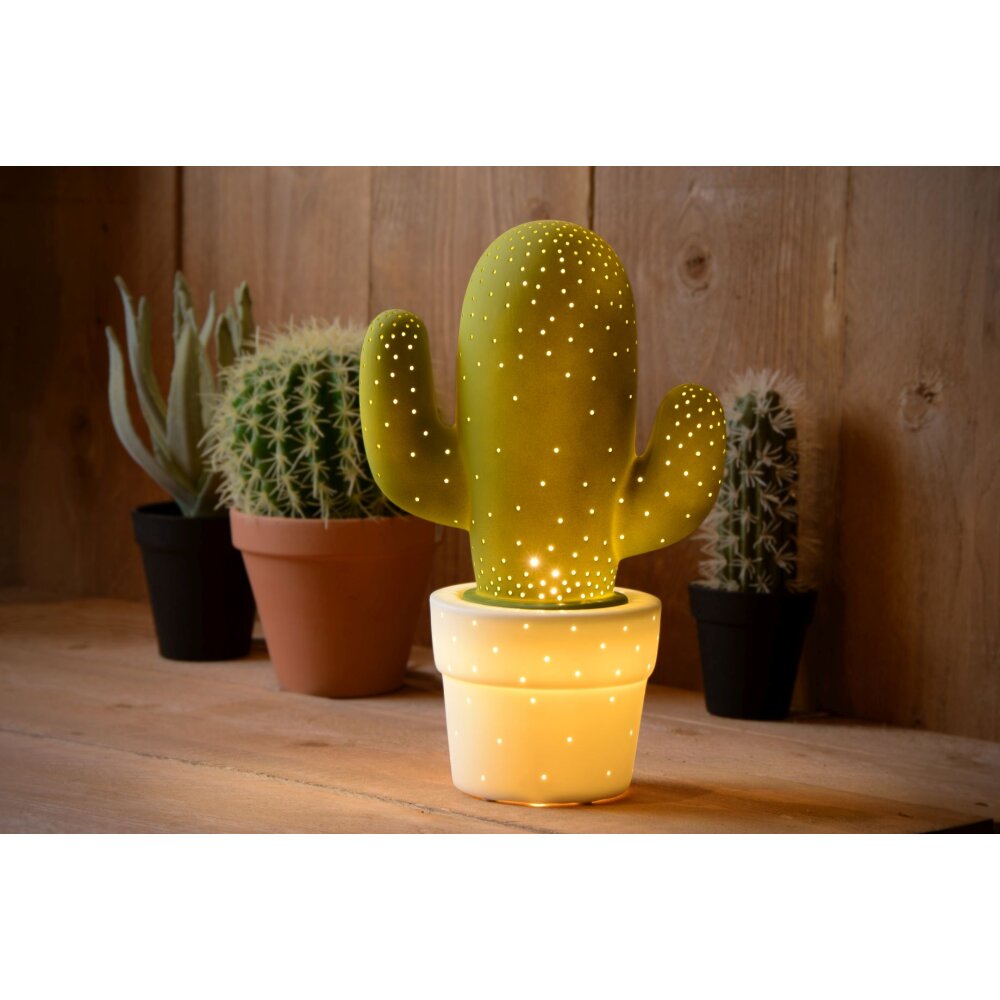 Lucide CACTUS Tischleuchte Grün, 1-flammig main product photo