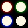 Brilliant Edna Deckenleuchte LED Chrom, 1-flammig, Fernbedienung, Farbwechsler