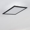 Essaouira Deckenpanel LED Schwarz, 1-flammig, Fernbedienung