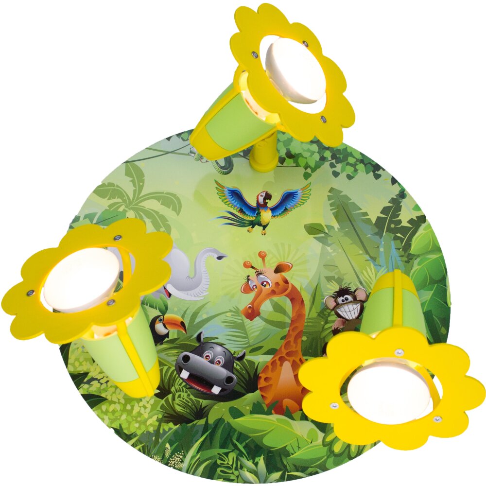 Elobra WILDNIS Rondell Grün, 3-flammig main product photo