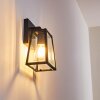Hjerpsted Außenwandleuchte Schwarz, 1-flammig