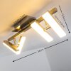 Sakami Deckenleuchte LED Nickel-Matt, 4-flammig