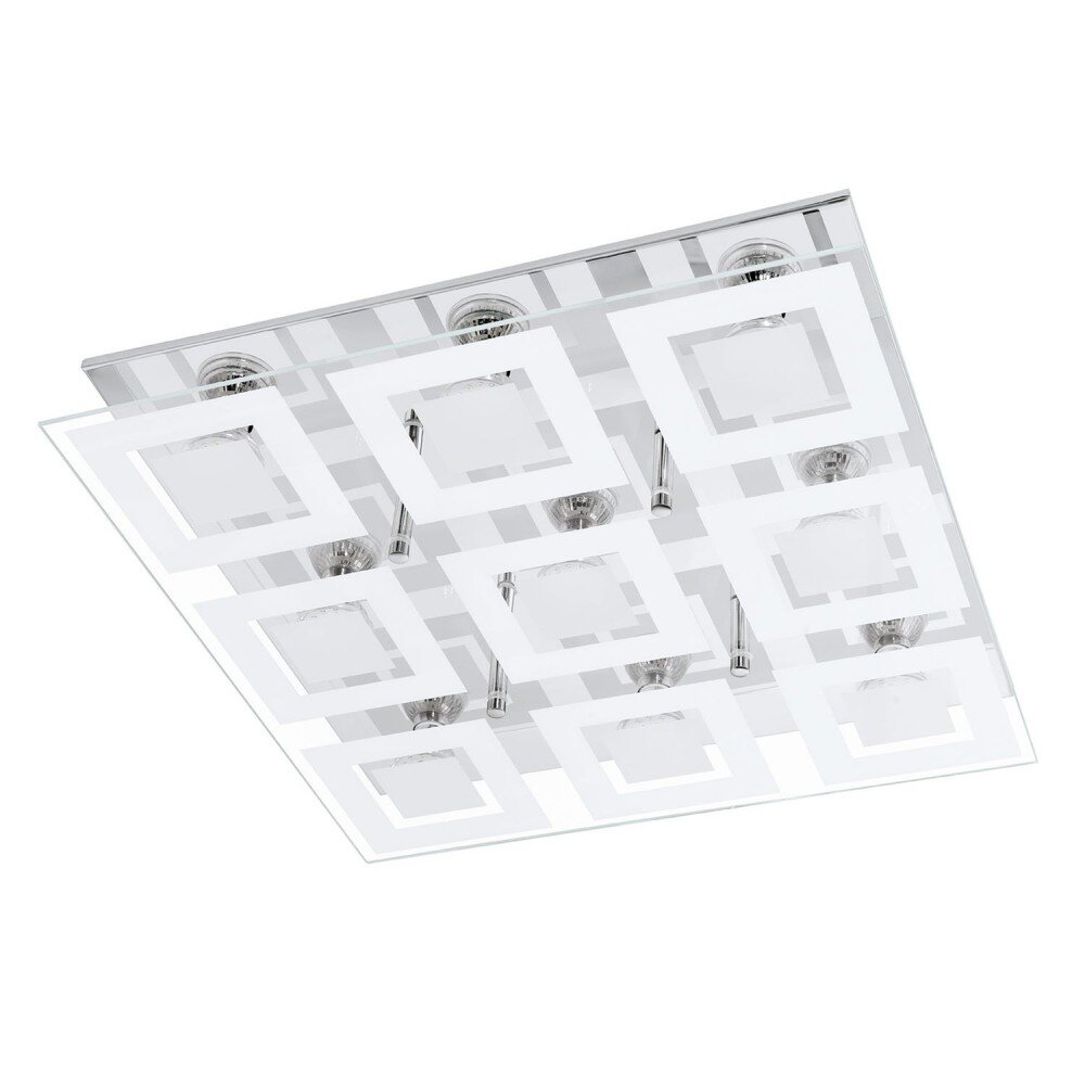 Eglo ALMANA LED Wand- und Deckenleuchte Chrom, 9-flammig main product photo