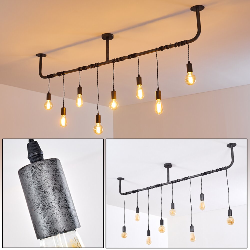 Tjergaast Deckenleuchte Grau, Schwarz, 8-flammig main product photo