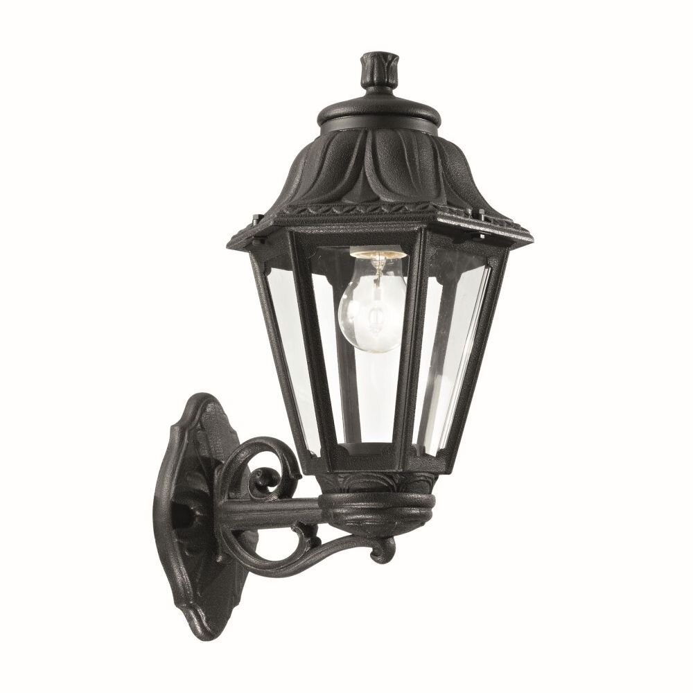 Ideal Lux ANNA Aussenwandleuchte Schwarz, 1-flammig main product photo