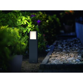 Philips myGarden ARBOUR Sockelleuchte LED Grau, 1-flammig