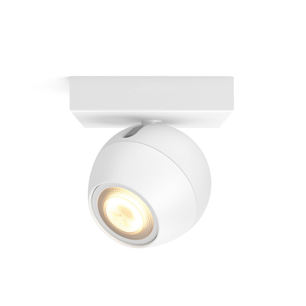 Philips Hue Ambiance White Buckram Deckenspot Erweiterung Weiß, 1-flammig main product photo