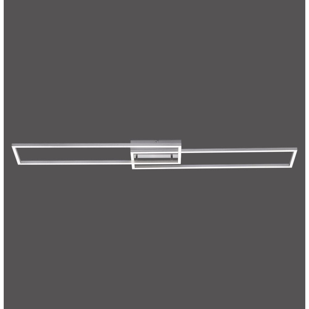 Leuchten Direkt IVEN Deckenleuchte LED Chrom gebürstet, 2-flammig, Fernbedienung main product photo