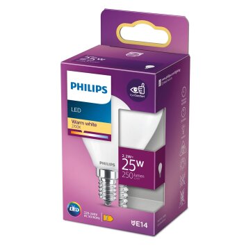 Philips LED E14 2,2 Watt 2700 Kelvin 250 Lumen