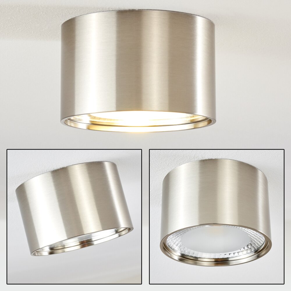 Kristallo Deckenleuchte LED Nickel-Matt, 1-flammig main product photo