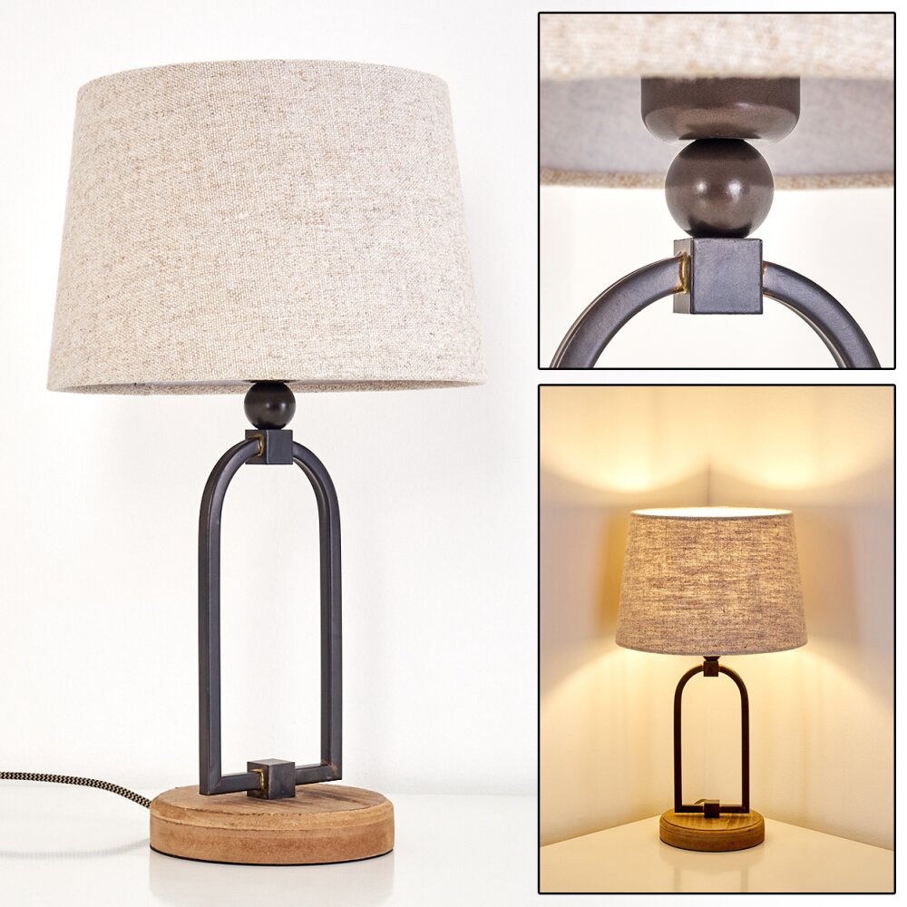 Logumkolster Tischleuchte Cremefarben, 1-flammig main product photo