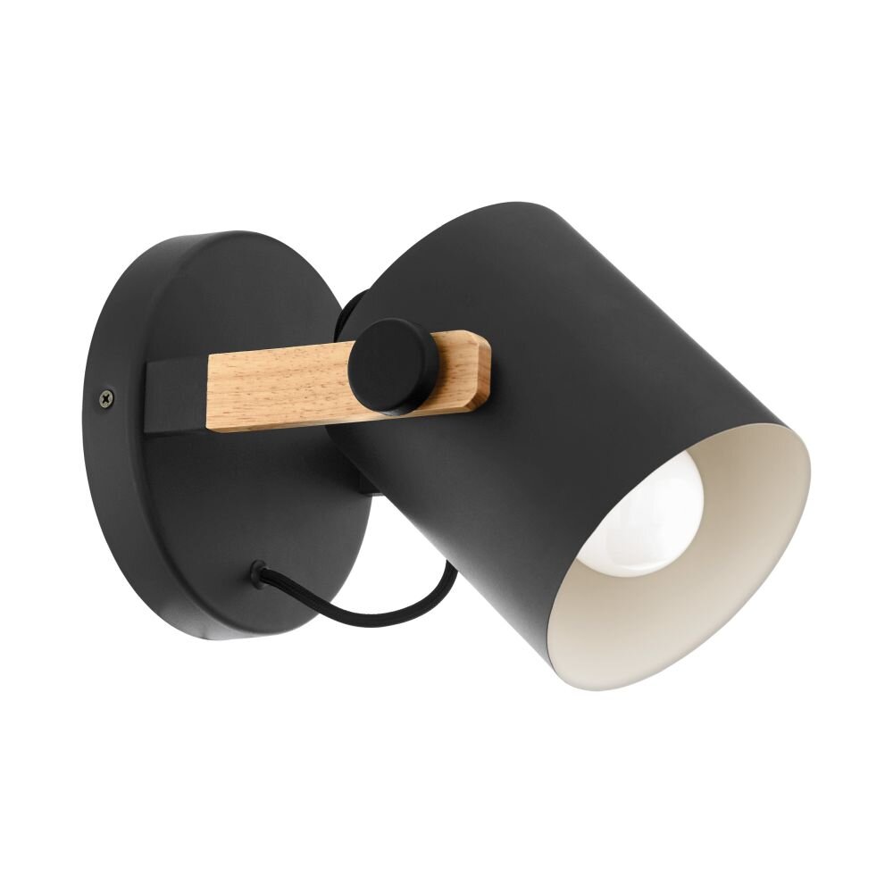 EGLO HORNWOOD Wandleuchte Cremefarben, Schwarz, 1-flammig main product photo
