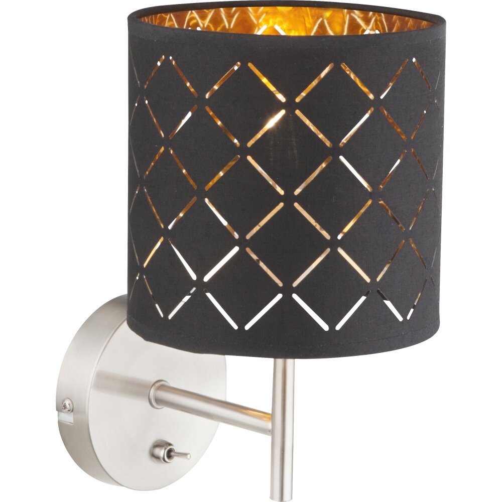 Globo Clarke Wandleuchte Nickel-Matt, 1-flammig main product photo