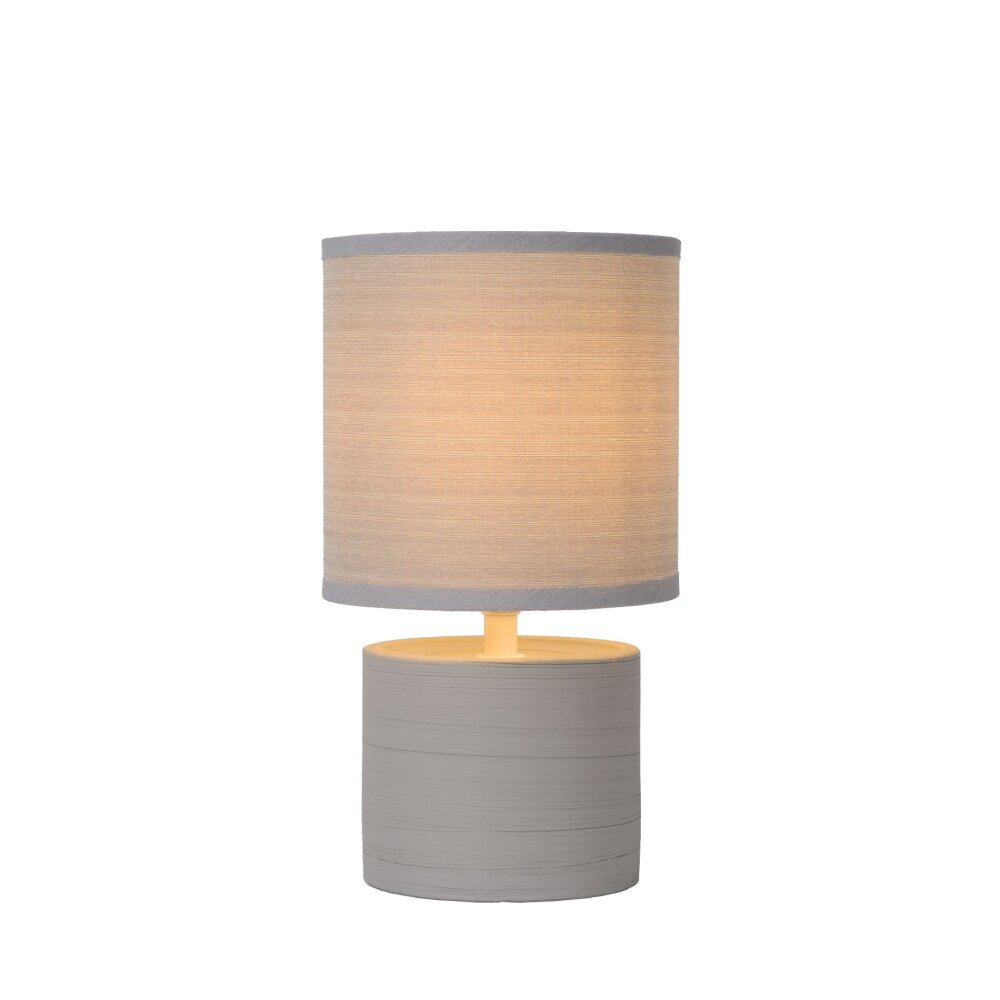 Lucide GREASBY Tischlampe Grau, 1-flammig main product photo