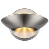 Globo Sammy Wandleuchte LED Nickel-Matt, 2-flammig