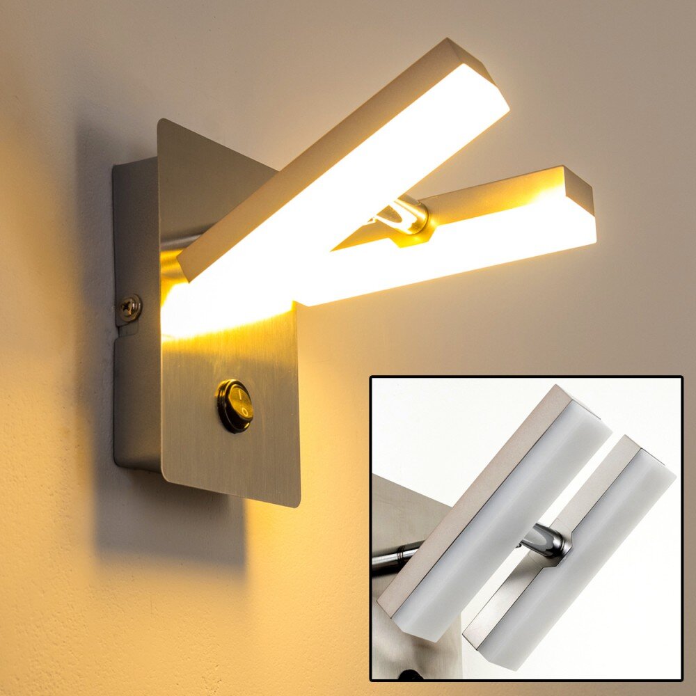 Sakami Wandleuchte LED Nickel-Matt, 2-flammig main product photo