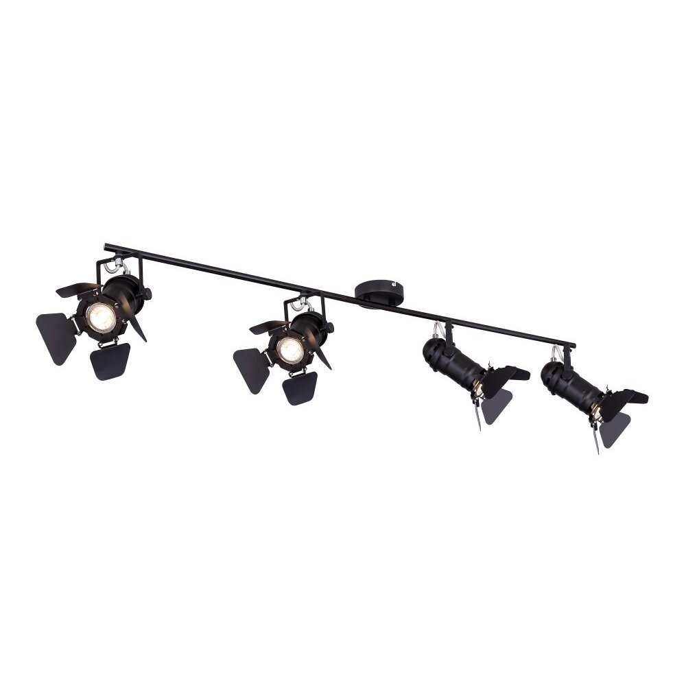 Globo EGON Strahler Schwarz, 4-flammig main product photo