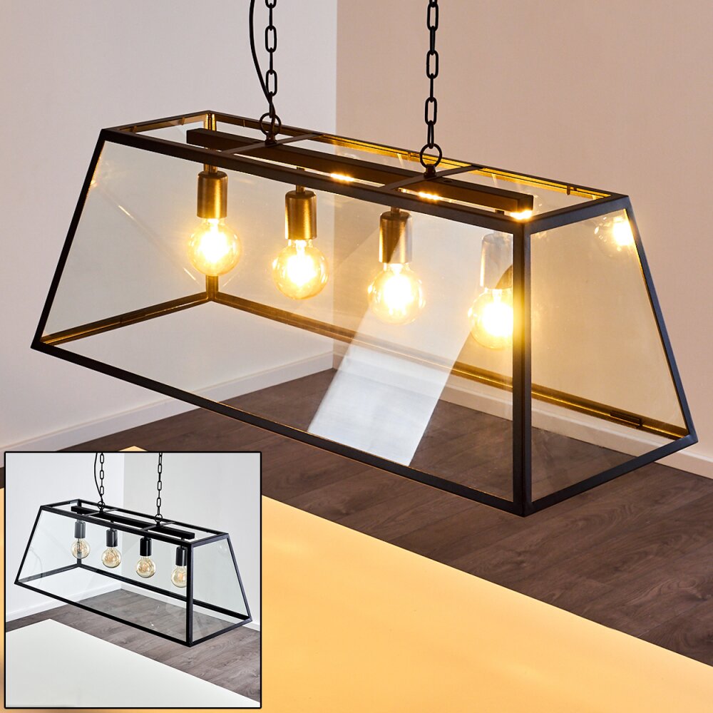 Nittorp Pendelleuchte Schwarz, 4-flammig main product photo
