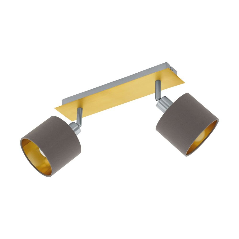 Eglo VALBIANO Spot Messing, Nickel-Matt, 2-flammig main product photo