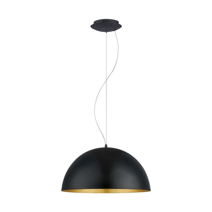 Eglo GAETANO 1 Pendelleuchte Gold, Schwarz, 1-flammig