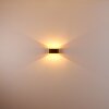 Dapp Wandleuchte Schwarz-Gold, 1-flammig