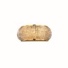 Ideal Lux PASHA Wandleuchte Gold, Kristalloptik, 3-flammig