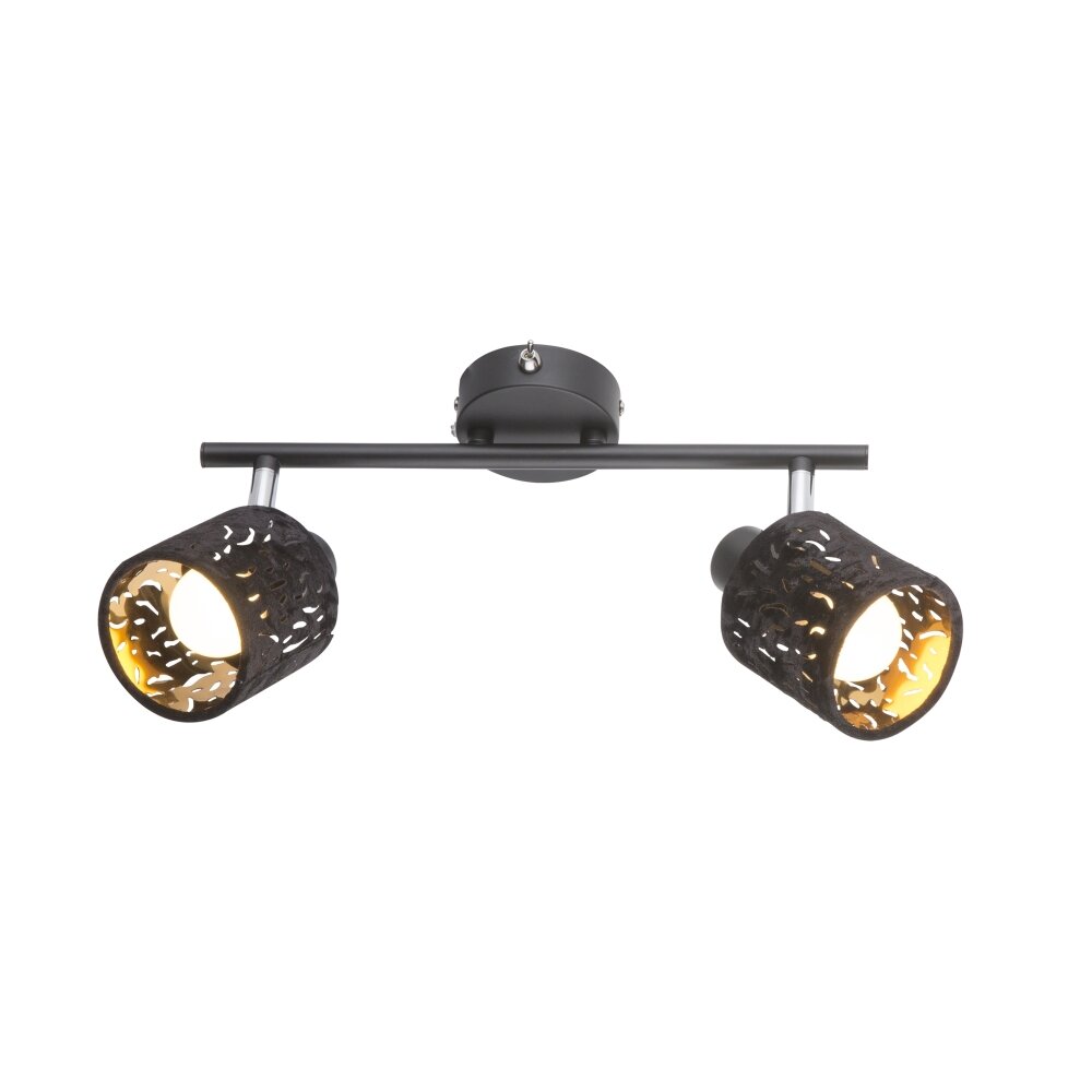 GLOBO TROY Strahler Schwarz, 2-flammig main product photo