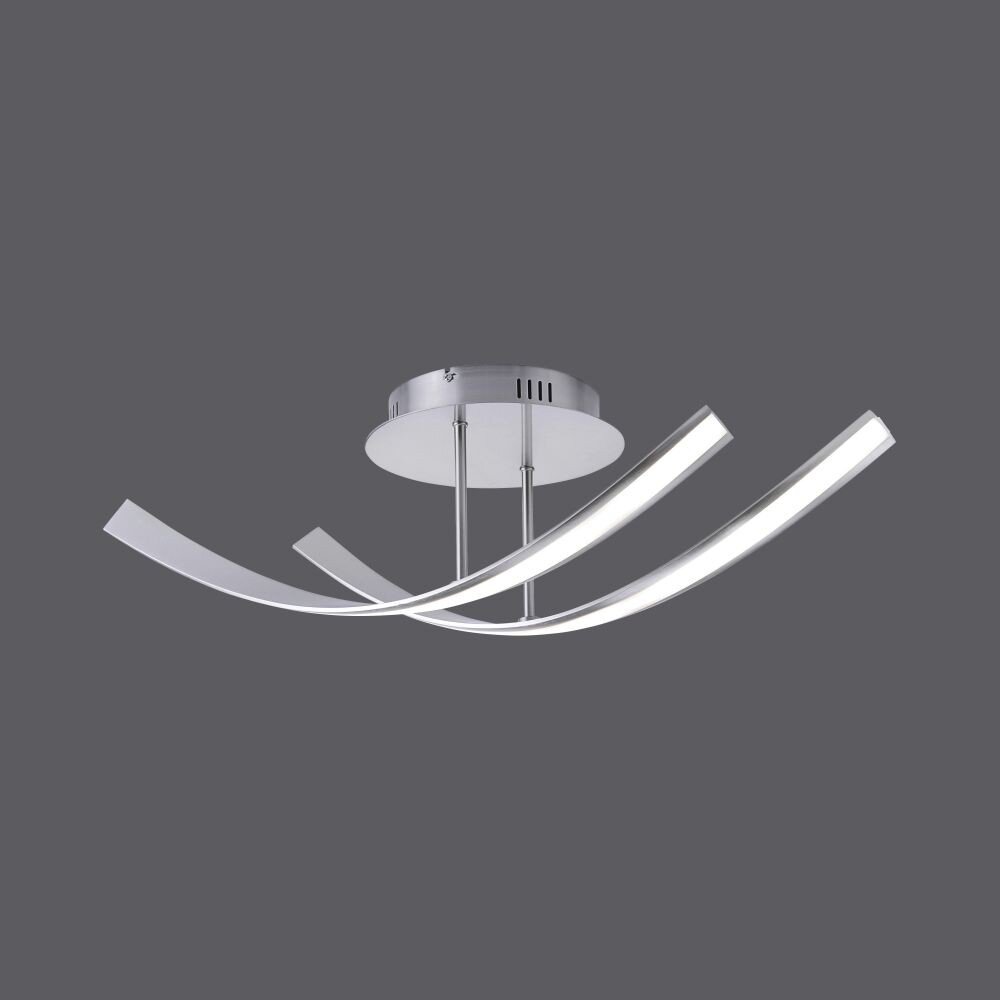 Paul Neuhaus LINDA Deckenleuchte LED Edelstahl, 2-flammig main product photo