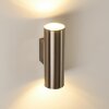 Brachy Außenwandleuchte LED Edelstahl, 2-flammig